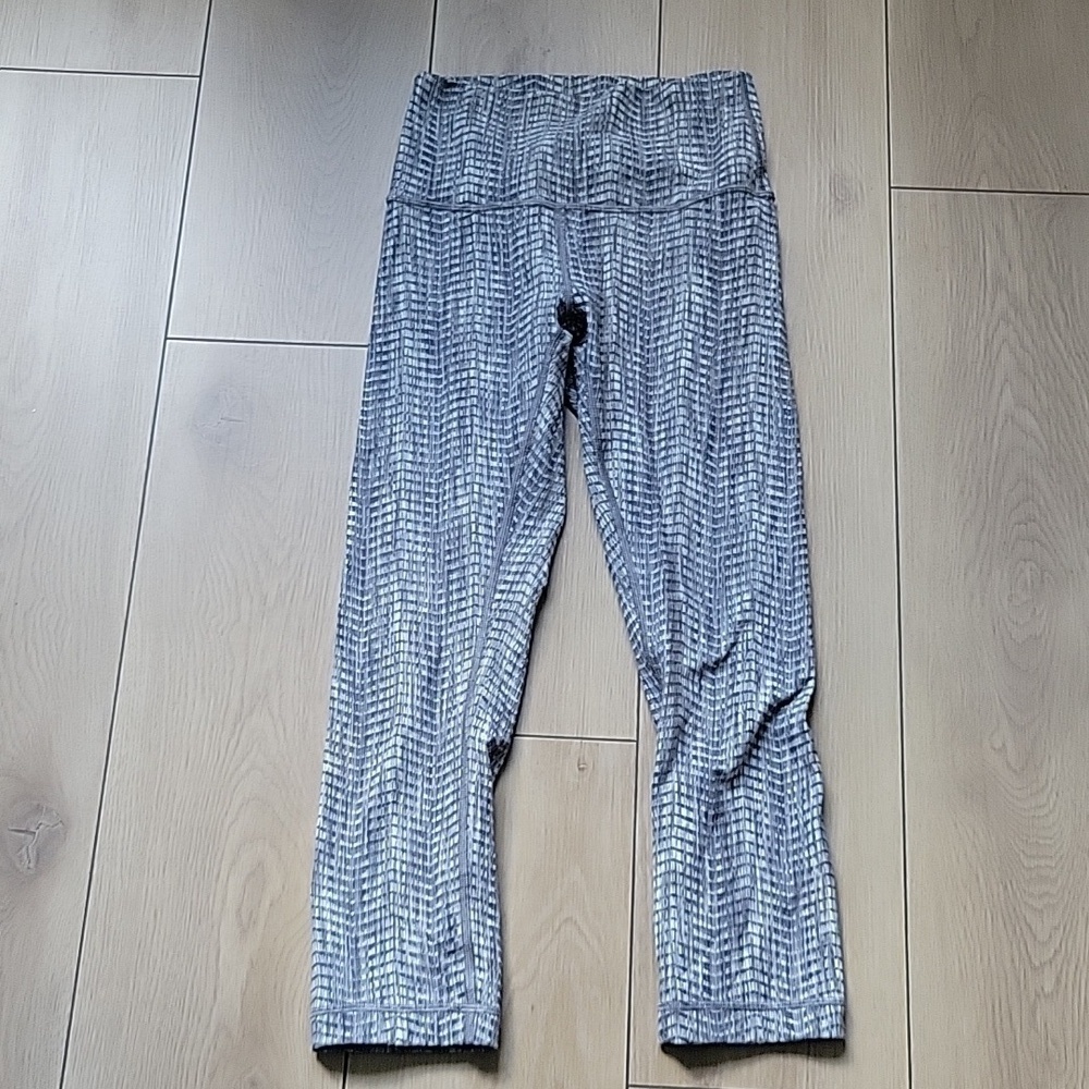 NWOT Lululemon Wunder Under Crop 21”High Rise Grey Size 4